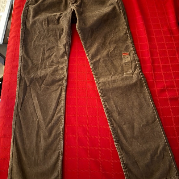 Levi's 511 Slim 32x32 Men's Charcoal Corduroy Pants NWT - Picture 8 of 8